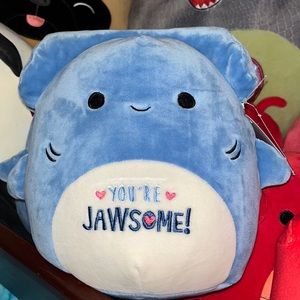 🦈 Squishmallow Nitro Hammerhead Shark Valentines Day 8” NWT You’re JAWsome
